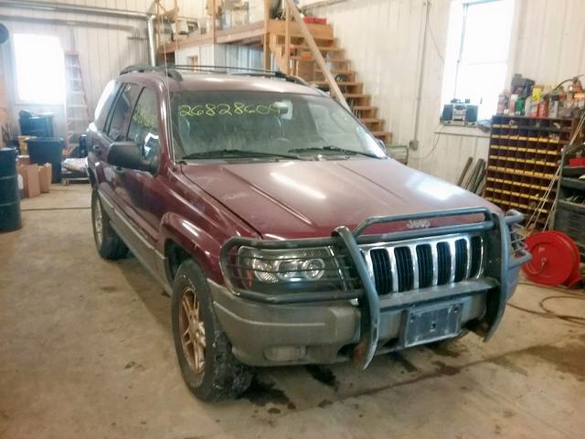 1J8GW48S42C146647 - 2002 JEEP GRAND CHER MAROON photo 1