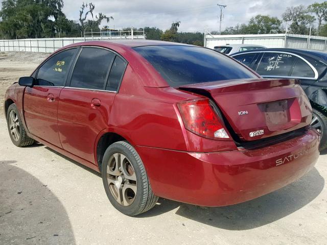 1G8AL52F25Z112712 - 2005 SATURN ION LEVEL MAROON photo 3