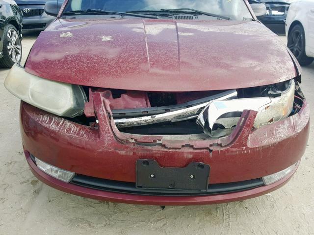 1G8AL52F25Z112712 - 2005 SATURN ION LEVEL MAROON photo 9