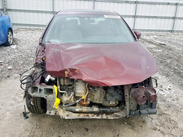 19XFB2F96EE067576 - 2014 HONDA CIVIC EXL MAROON photo 9