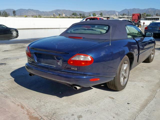 SAJGX224XWC023056 - 1998 JAGUAR XK8 BLUE photo 4