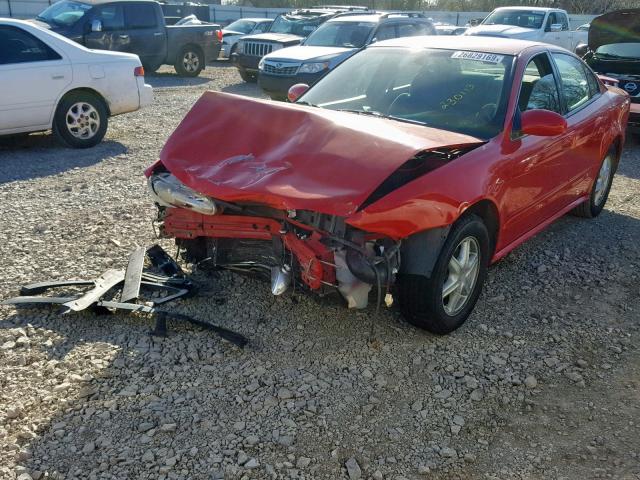 1G3NL52E42C230113 - 2002 OLDSMOBILE ALERO GL RED photo 2