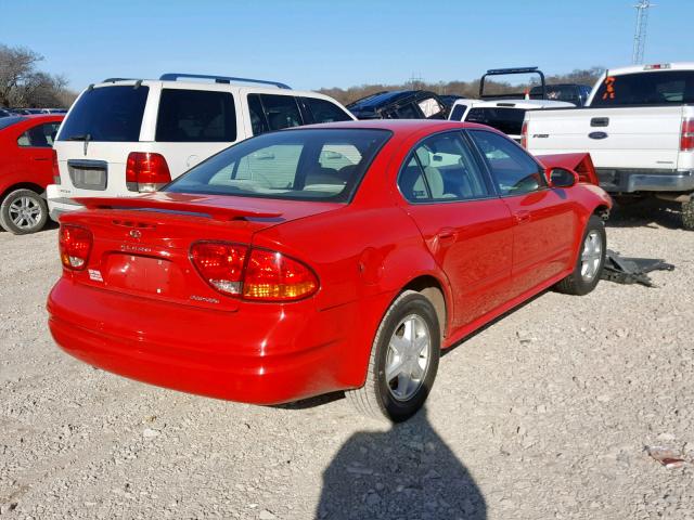 1G3NL52E42C230113 - 2002 OLDSMOBILE ALERO GL RED photo 4