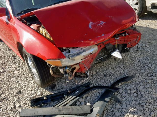 1G3NL52E42C230113 - 2002 OLDSMOBILE ALERO GL RED photo 9