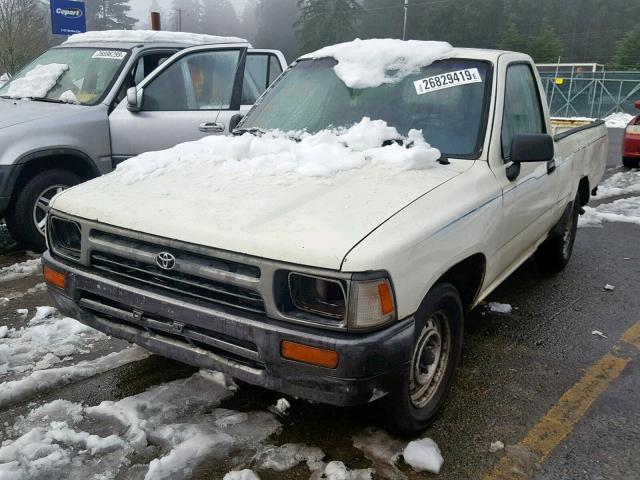 4TARN81A4NZ001990 - 1992 TOYOTA PICKUP 1/2 WHITE photo 2