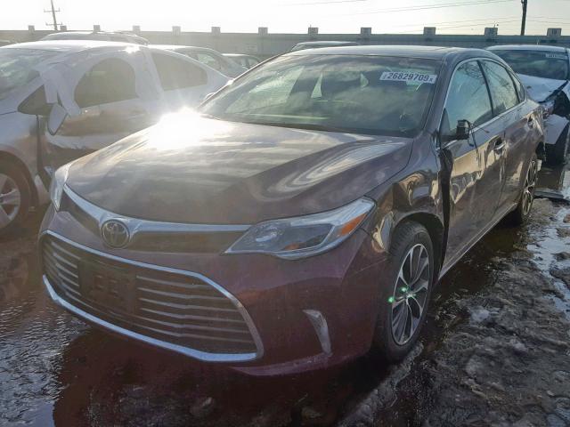 4T1BK1EB1JU285302 - 2018 TOYOTA AVALON XLE BURGUNDY photo 2