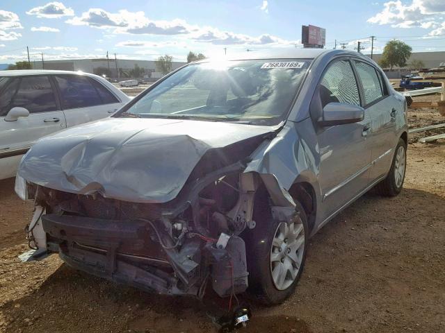 3N1AB6AP6CL697178 - 2012 NISSAN SENTRA 2.0 SILVER photo 2