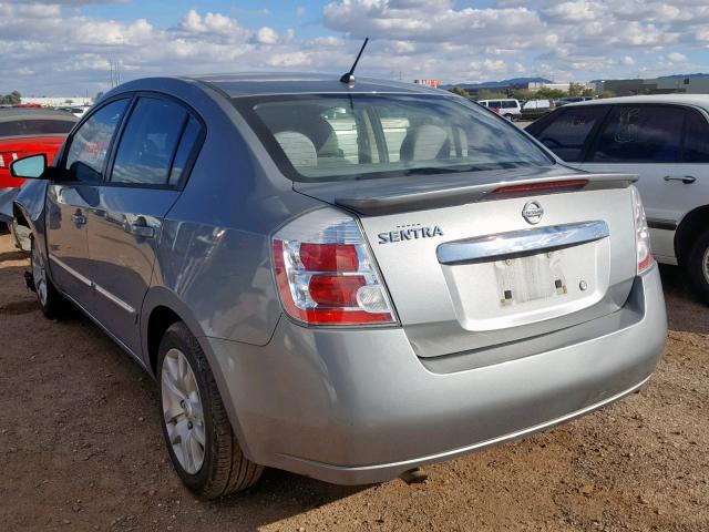 3N1AB6AP6CL697178 - 2012 NISSAN SENTRA 2.0 SILVER photo 3