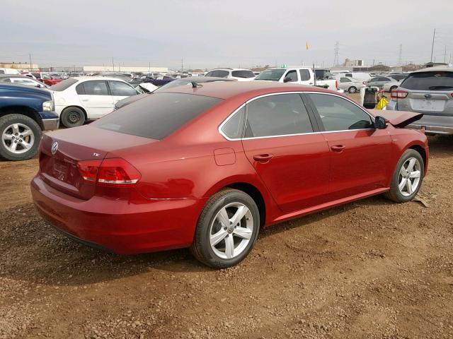 1VWAT7A32FC120187 - 2015 VOLKSWAGEN PASSAT S RED photo 4