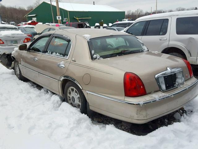 1LNFM81W1WY641566 - 1998 LINCOLN TOWN CAR E TAN photo 3