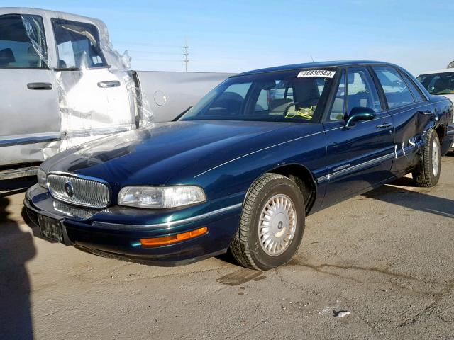 1G4HR52K8WH435651 - 1998 BUICK LESABRE LI GREEN photo 2