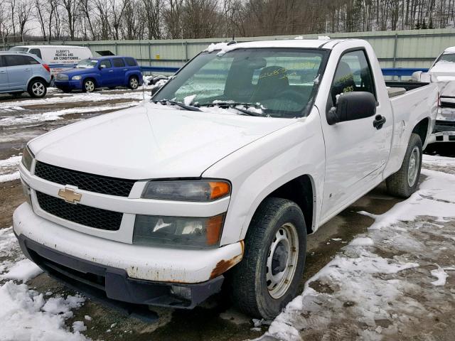 1GCCS149798137392 - 2009 CHEVROLET COLORADO WHITE photo 2