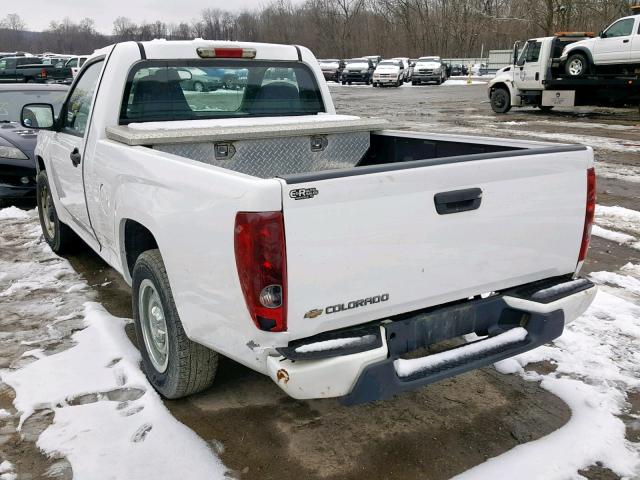 1GCCS149798137392 - 2009 CHEVROLET COLORADO WHITE photo 3