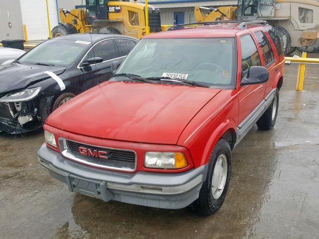 1GKCS13W0V2535133 - 1997 GMC JIMMY RED photo 2