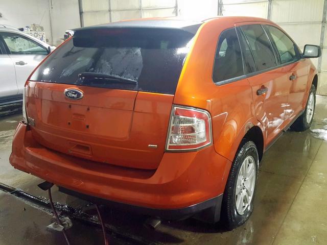 2FMDK46C08BB39636 - 2008 FORD EDGE SE ORANGE photo 4