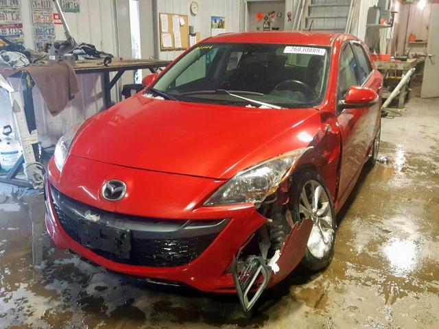 JM1BL1H57A1211455 - 2010 MAZDA 3 S RED photo 2