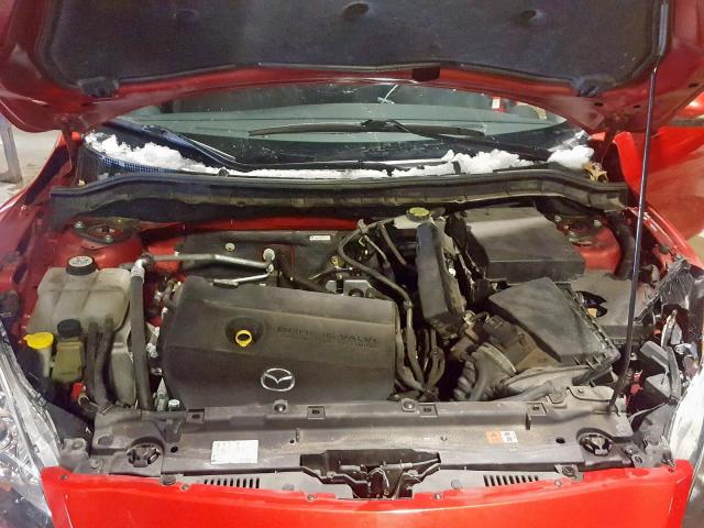 JM1BL1H57A1211455 - 2010 MAZDA 3 S RED photo 7