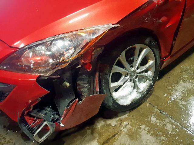 JM1BL1H57A1211455 - 2010 MAZDA 3 S RED photo 9