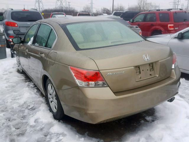 1HGCP26489A132205 - 2009 HONDA ACCORD LXP GOLD photo 3