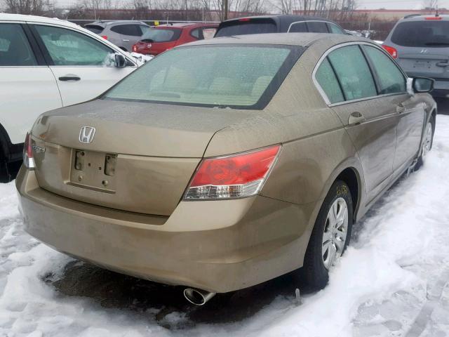 1HGCP26489A132205 - 2009 HONDA ACCORD LXP GOLD photo 4