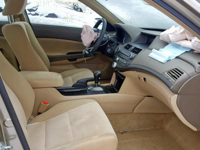 1HGCP26489A132205 - 2009 HONDA ACCORD LXP GOLD photo 5