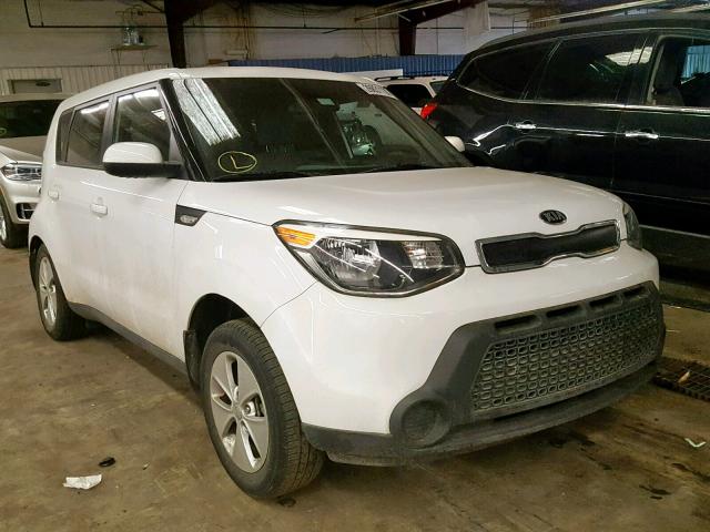 KNDJN2A29E7067597 - 2014 KIA SOUL WHITE photo 1