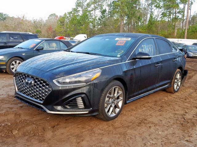 5NPE34AB9JH619589 - 2018 HYUNDAI SONATA SPO BLACK photo 2