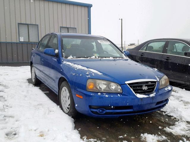 KMHDN46D06U271352 - 2006 HYUNDAI ELANTRA GL BLUE photo 1