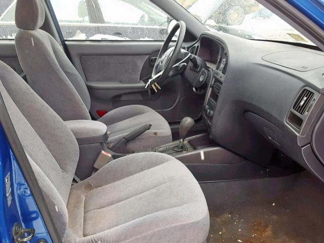 KMHDN46D06U271352 - 2006 HYUNDAI ELANTRA GL BLUE photo 5