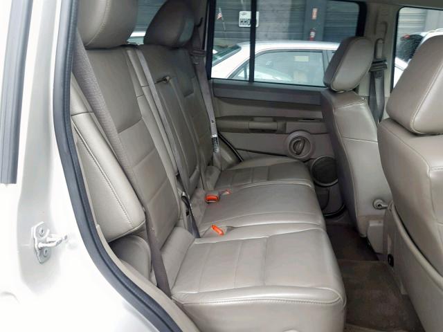 1J8HG48K48C156539 - 2008 JEEP COMMANDER SILVER photo 6
