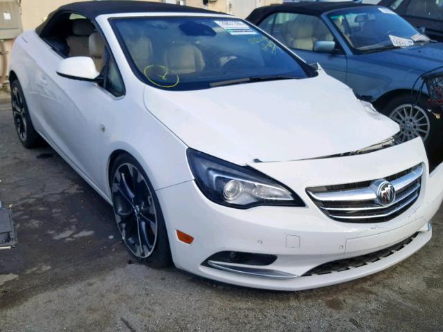 W04WH3N55JG037007 - 2018 BUICK CASCADA PR WHITE photo 1