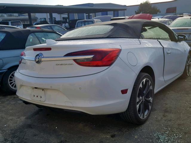 W04WH3N55JG037007 - 2018 BUICK CASCADA PR WHITE photo 4