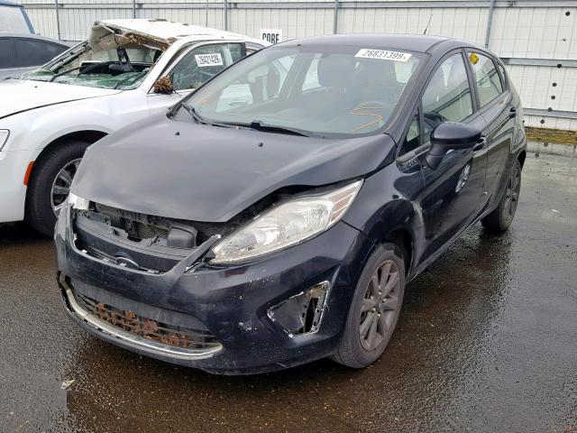 3FADP4EJ9BM168134 - 2011 FORD FIESTA SE BLACK photo 2