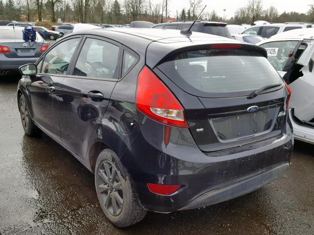 3FADP4EJ9BM168134 - 2011 FORD FIESTA SE BLACK photo 3