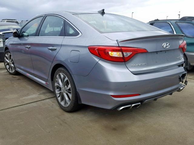 5NPE34ABXFH153470 - 2015 HYUNDAI SONATA SPO GRAY photo 3