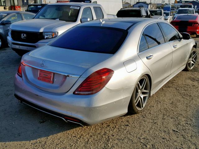 WDDUG8CBXFA068419 - 2015 MERCEDES-BENZ S 550 SILVER photo 4