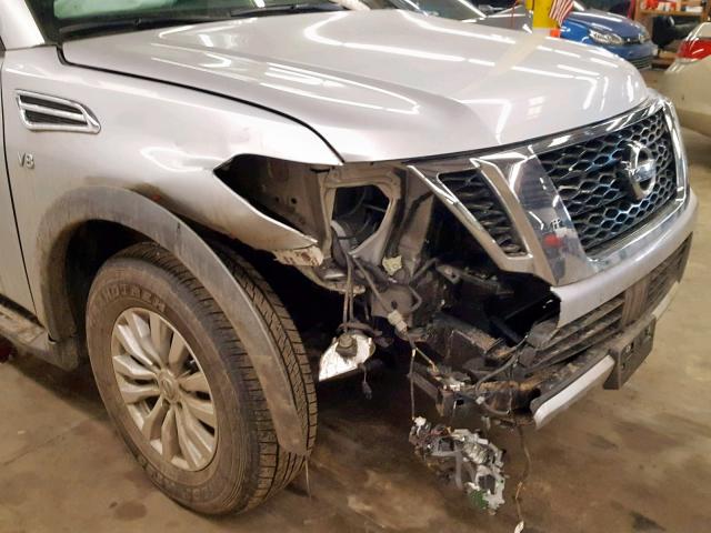 JN8AY2NC1J9553012 - 2018 NISSAN ARMADA SV SILVER photo 9