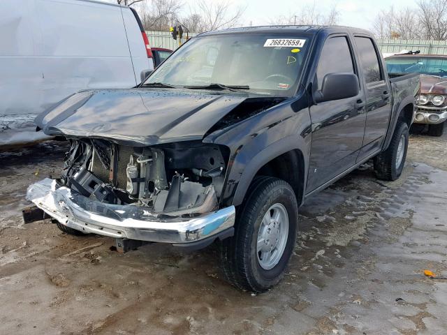 1GCDT136168322767 - 2006 CHEVROLET COLORADO BLACK photo 2