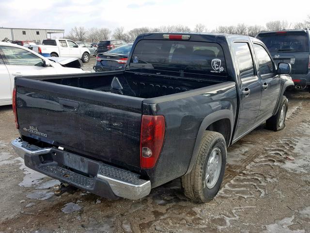 1GCDT136168322767 - 2006 CHEVROLET COLORADO BLACK photo 4