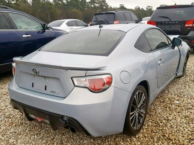 JF1ZNAA11D2733499 - 2013 TOYOTA SCION FR-S SILVER photo 4