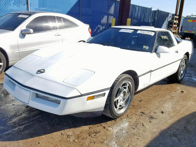 1G1YY2382L5103994 - 1990 CHEVROLET CORVETTE WHITE photo 2