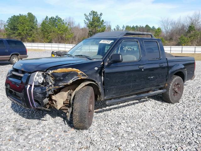 1N6ED27T54C435104 - 2004 NISSAN FRONTIER C BLACK photo 2