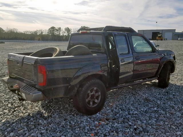 1N6ED27T54C435104 - 2004 NISSAN FRONTIER C BLACK photo 4