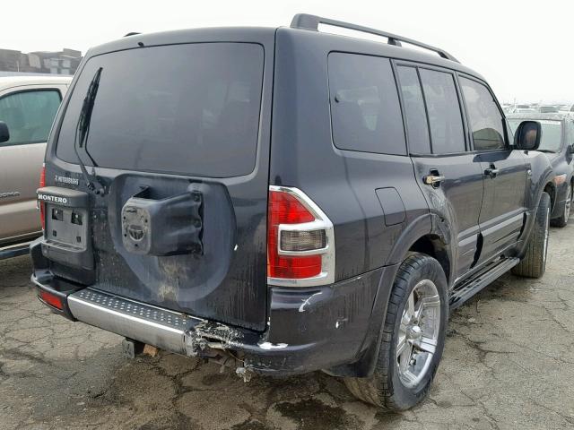 JA4MW51R71J018141 - 2001 MITSUBISHI MONTERO LI BLACK photo 4