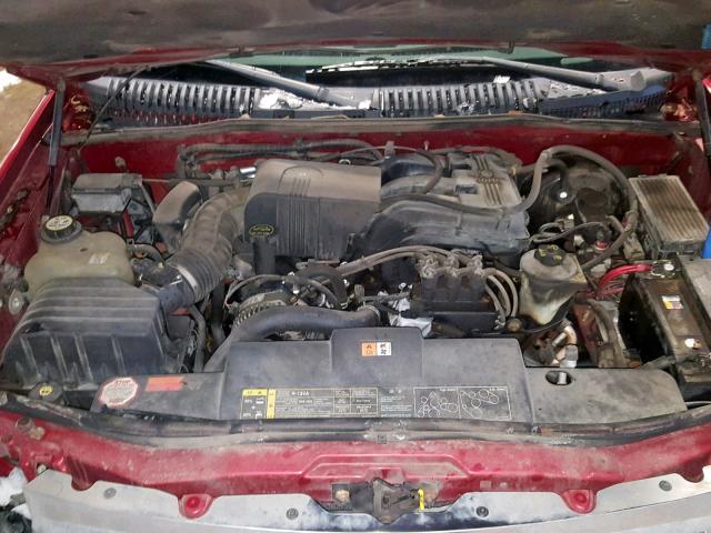 4M2ZU86E62ZJ23016 - 2002 MERCURY MOUNTAINEE RED photo 7