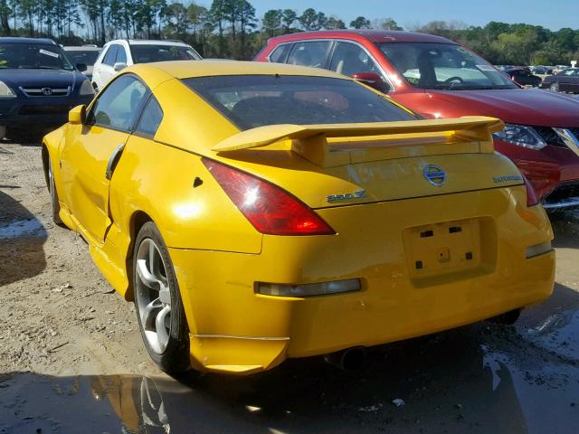 JN1AZ34D85M610918 - 2005 NISSAN 350Z COUPE YELLOW photo 3