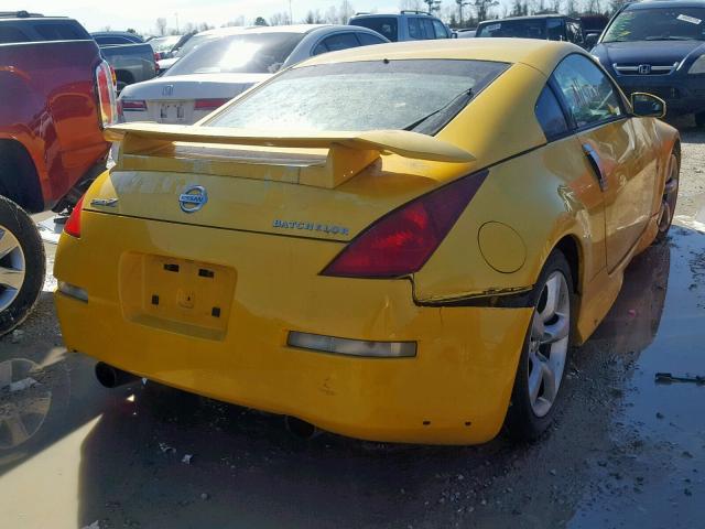 JN1AZ34D85M610918 - 2005 NISSAN 350Z COUPE YELLOW photo 4