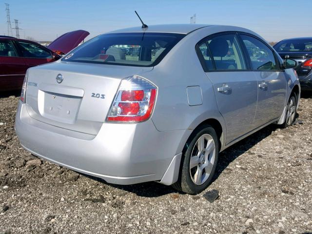 3N1AB61E27L607111 - 2007 NISSAN SENTRA 2.0 SILVER photo 4