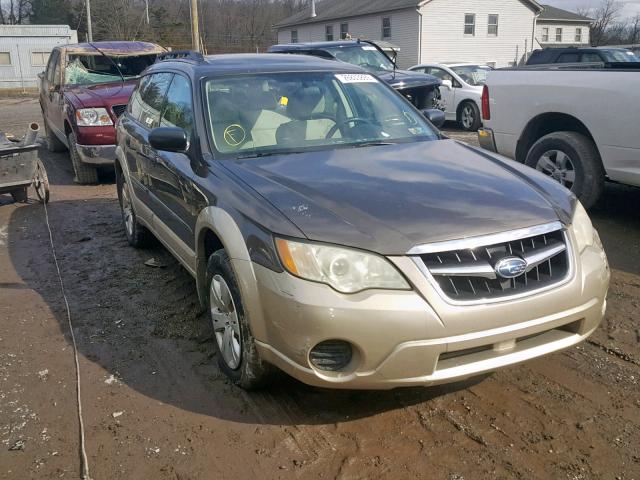 4S4BP60C386353810 - 2008 SUBARU OUTBACK BROWN photo 1