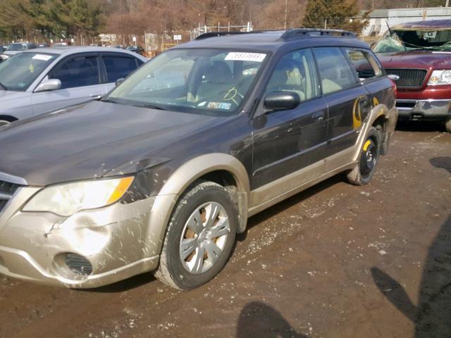 4S4BP60C386353810 - 2008 SUBARU OUTBACK BROWN photo 9